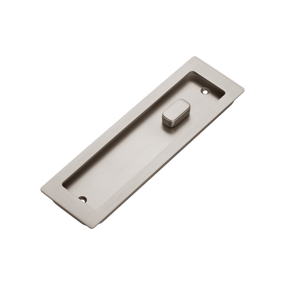 Momo Handles Cavity Slider Flush Pull Privacy Lock kit Dull Brushed Nickel