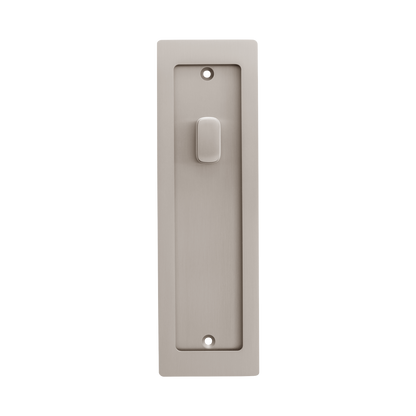 Momo Handles Cavity Slider Flush Pull Privacy Lock kit Dull Brushed Nickel (3)