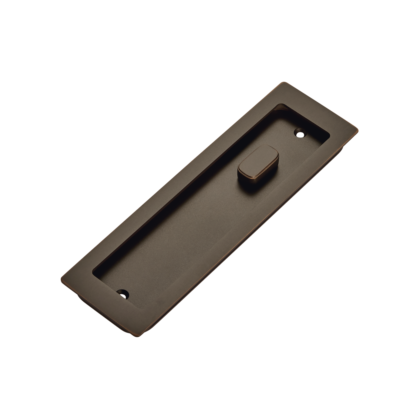 Momo Handles Cavity Slider Flush Pull Privacy Lock kit Dark Bronze