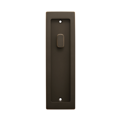 Momo Handles Cavity Slider Flush Pull Privacy Lock kit Dark Bronze (2)