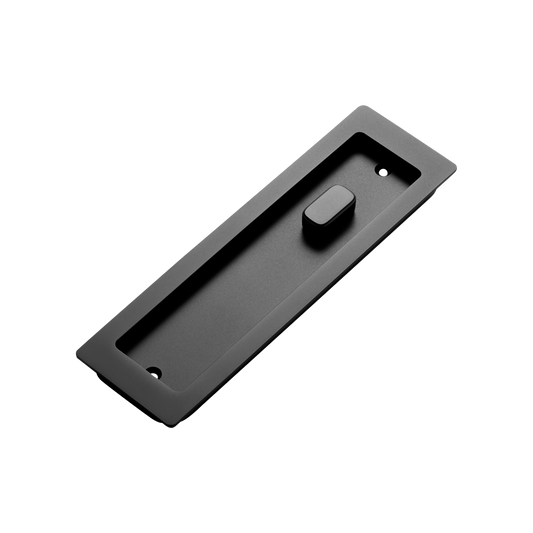Momo Handles Cavity Slider Flush Pull Privacy Lock kit Matt Black