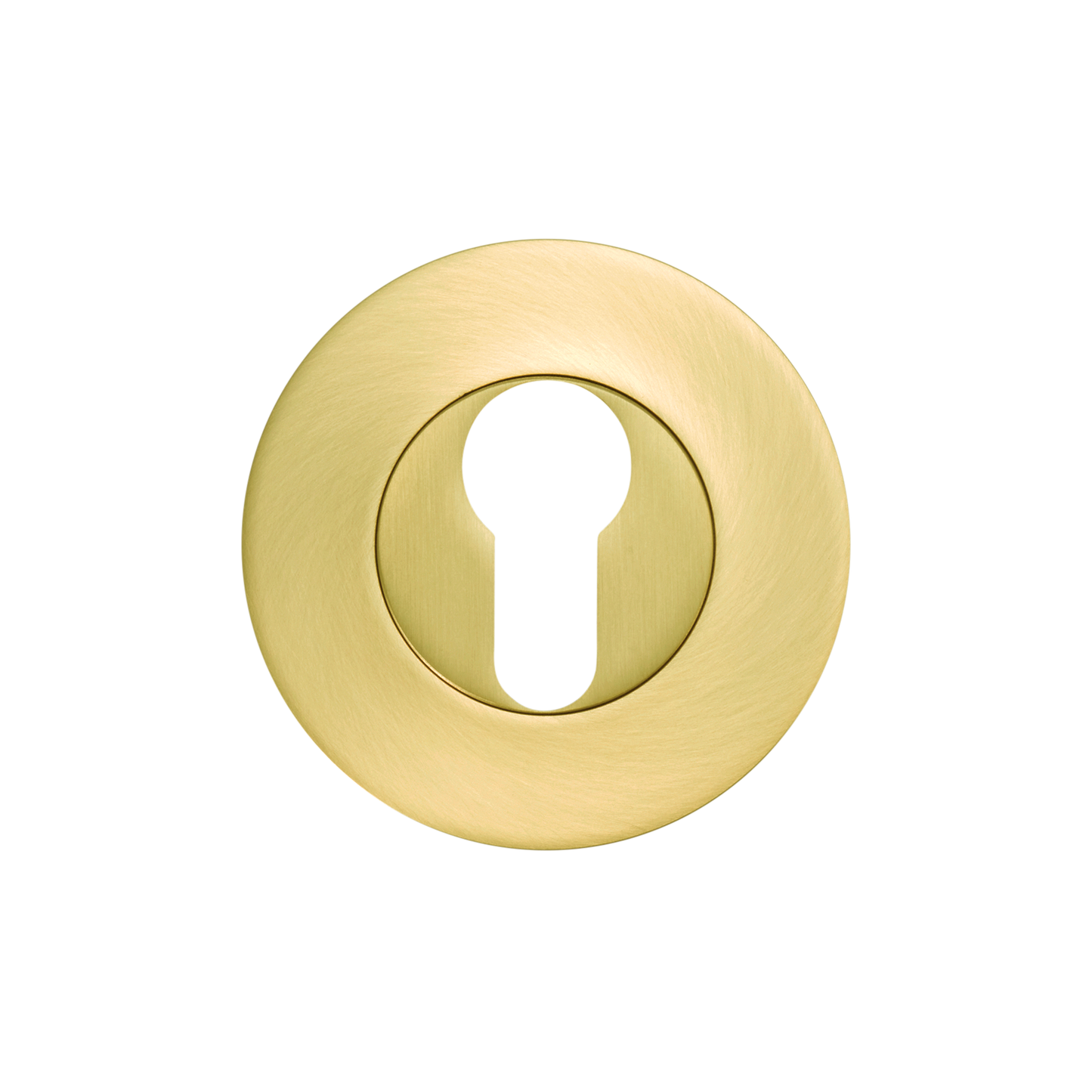 Momo Euro Cylinder Escutcheon Set Brushed Satin Brass