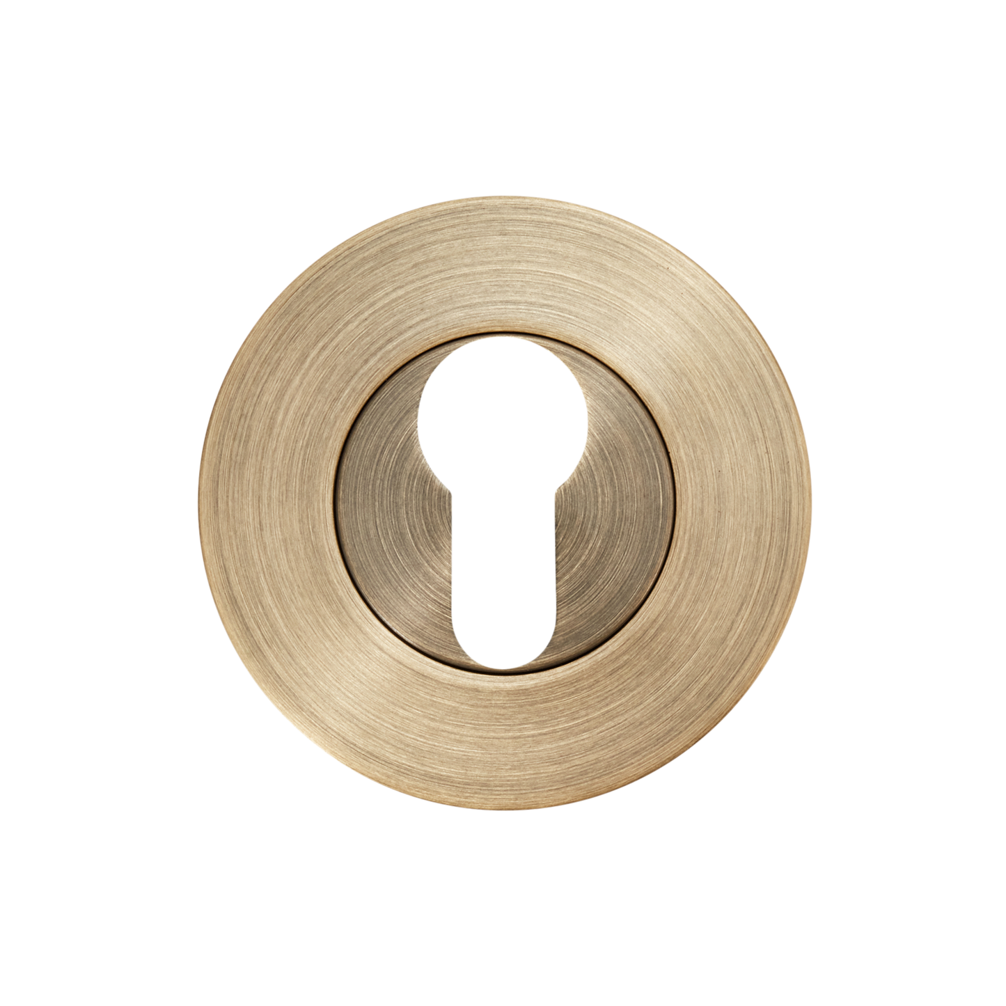 Momo Euro Cylinder Escutcheon Set Dark Brushed Brass
