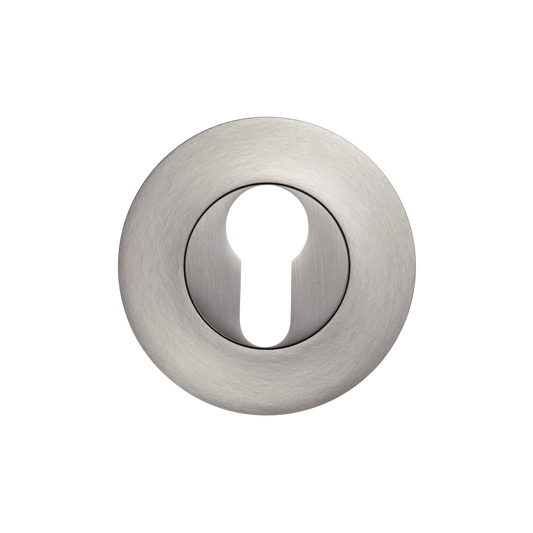 Momo Euro Cylinder Escutcheon Set Dull Brushed Nickel