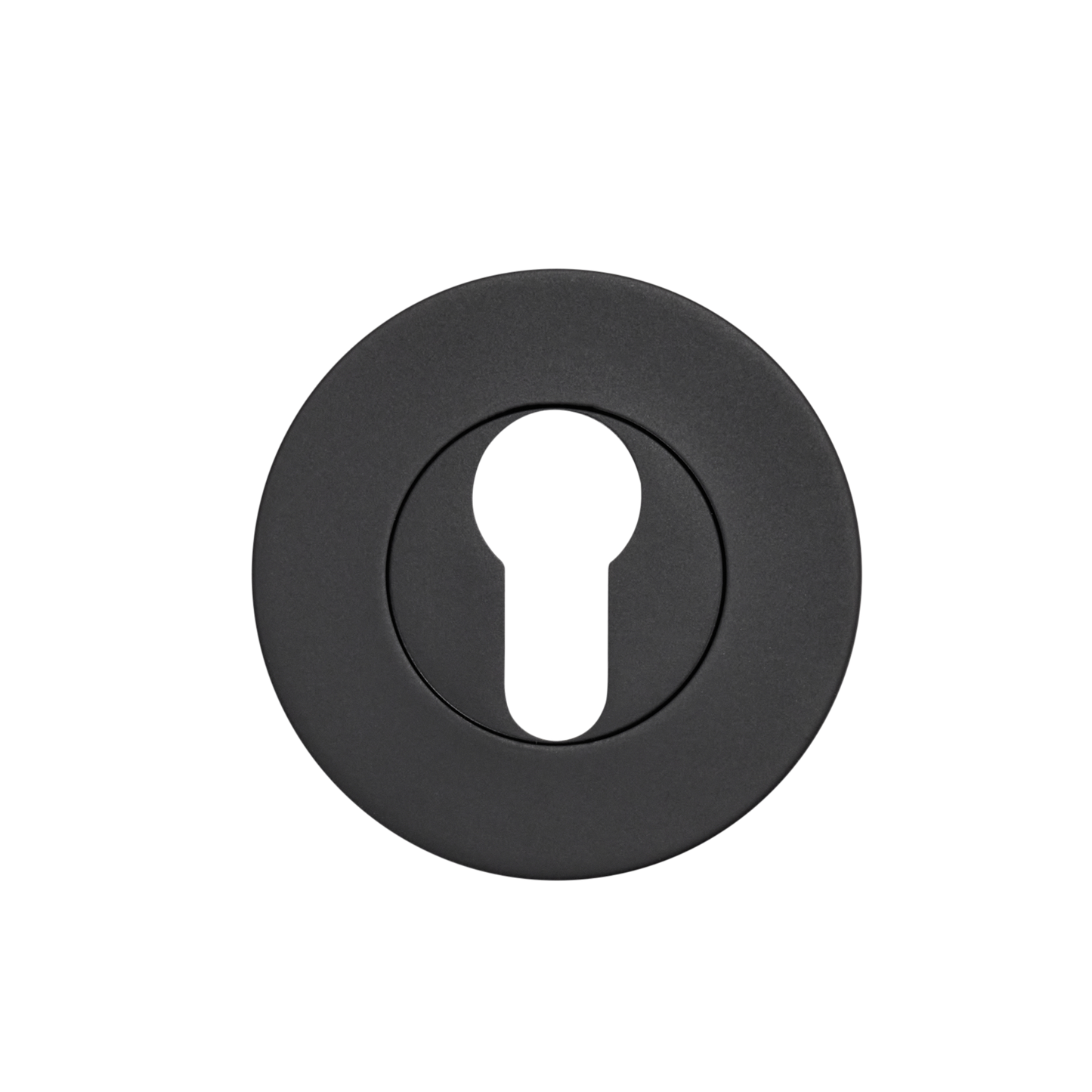 Momo Euro Cylinder Escutcheon Set Matt Black