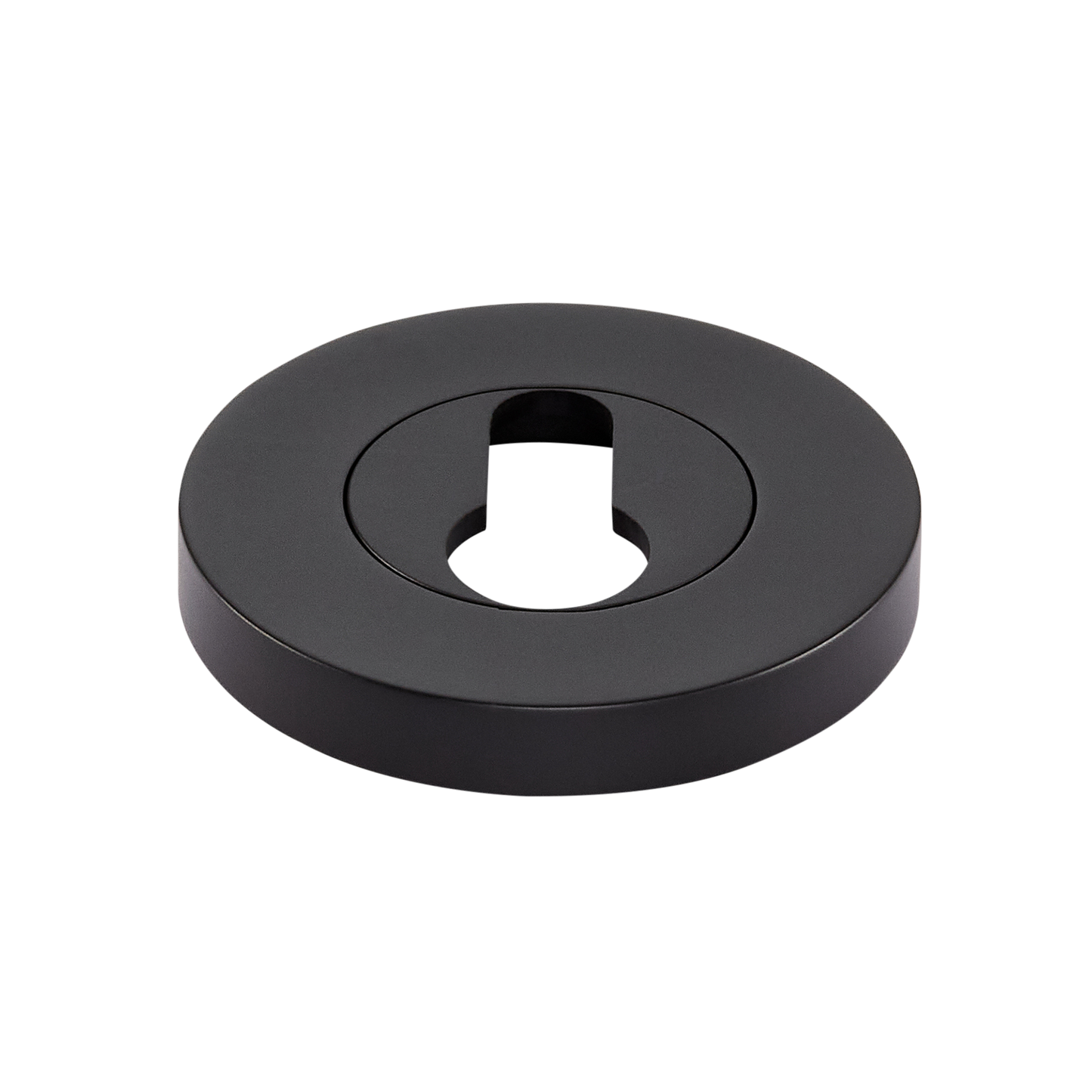 Momo Euro Cylinder Escutcheon Set Matt Black (1)