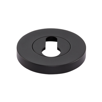 Momo Euro Cylinder Escutcheon Set Matt Black (1)