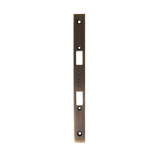 Momo Mortice Lock Forend Plate For Use With Privacy Thumb Turn Bronze