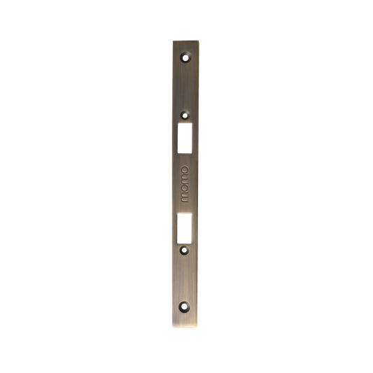 Momo Mortice Lock Forend Plate For Use With Privacy Thumb Turn Dark Brushed Brass
