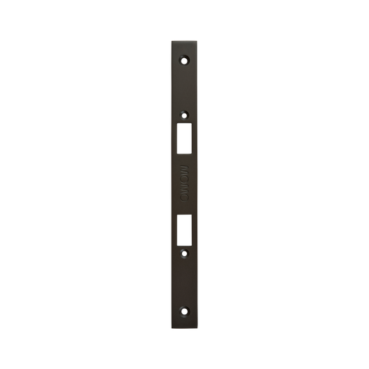 Momo Mortice Lock Forend Plate For Use With Privacy Thumb Turn Dark Bronze