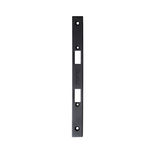 Momo Mortice Lock Forend Plate For Use With Privacy Thumb Turn Matt Black