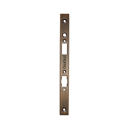 Momo Roller Mortice Lock Forend Plate For Use With Euro Cylinder Bronze