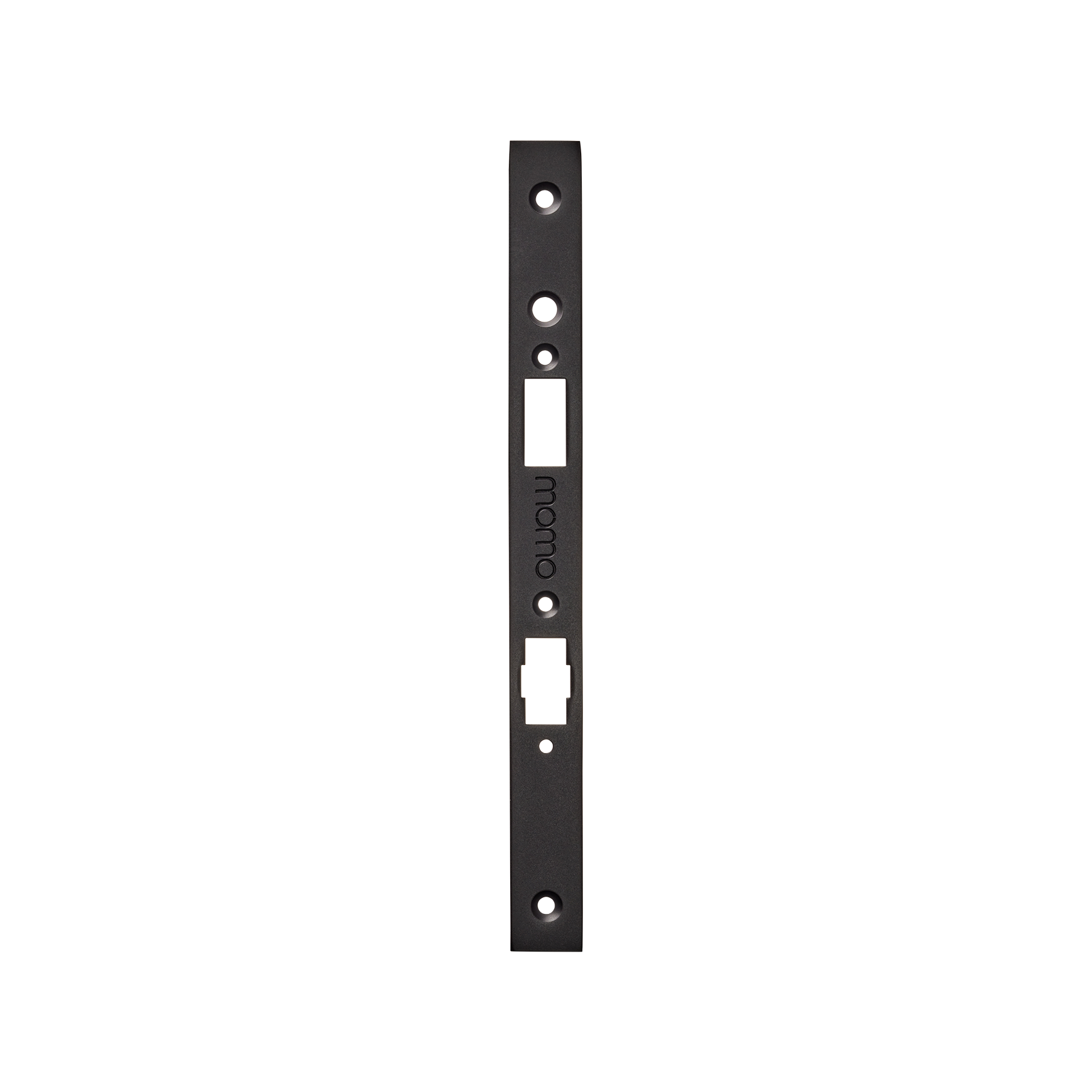 Momo Roller Mortice Lock Forend Plate For Use With Euro Cylinder Matt Black