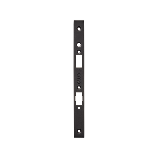 Momo Roller Mortice Lock Forend Plate For Use With Euro Cylinder Matt Black