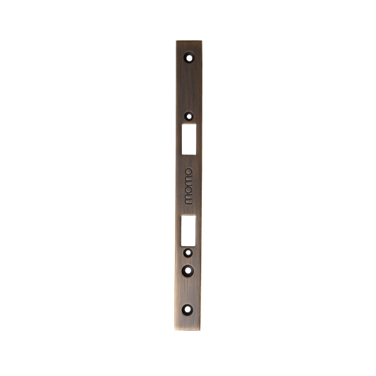 Momo Mortice Lock Forend Plate For Use With Euro Cylinder Bronze