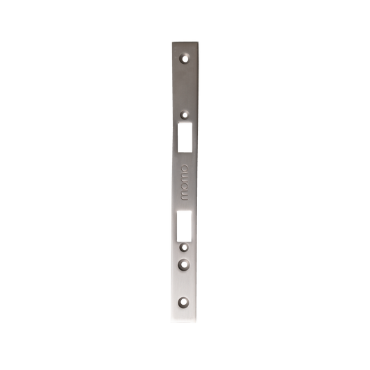 Momo Mortice Lock Forend Plate For Use With Euro Cylinder Brushed Nickel