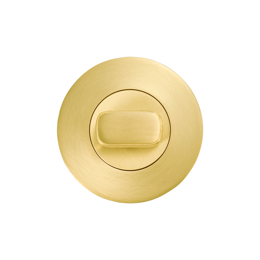 Momo Privacy Thumb Turn Set Brushed Satin Brass