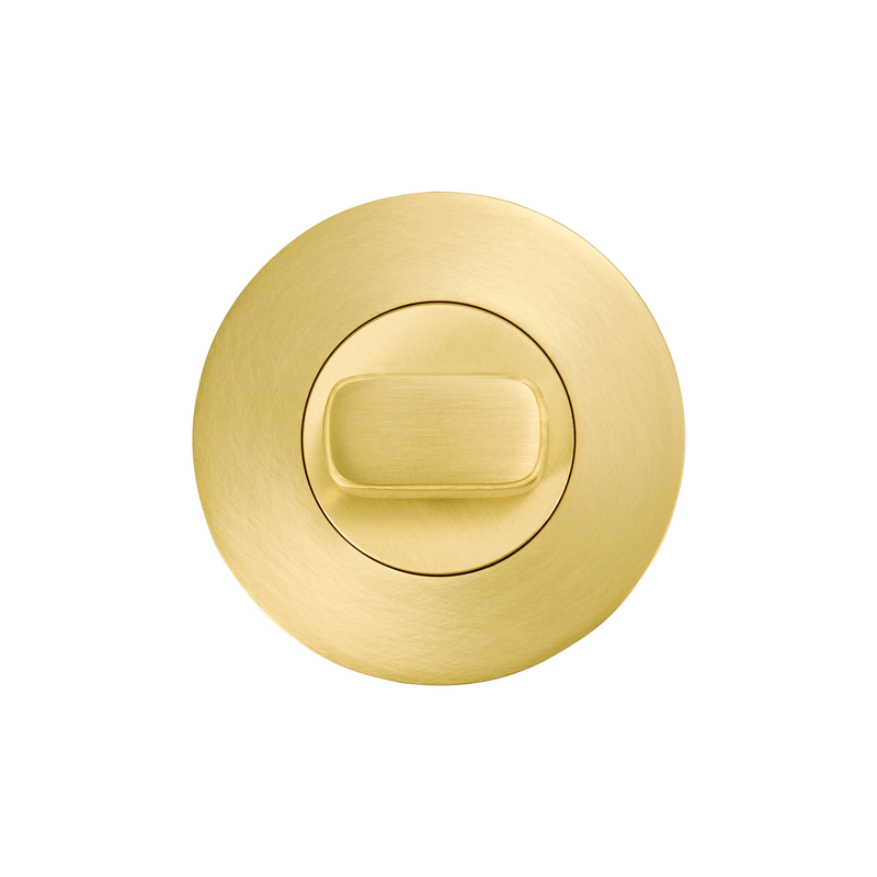 Momo Privacy Thumb Turn Set Brushed Satin Brass