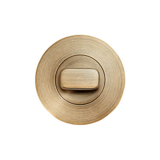 Momo Privacy Thumb Turn Set Dark Brushed Brass