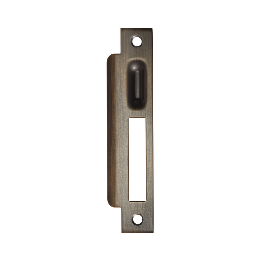 Momo Roller Mortice Lock Left Hand Strike Plate Bronze
