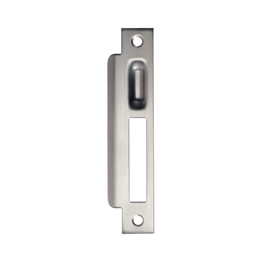 Momo Roller Mortice Lock Left Hand Strike Plate Dull Brushed Nickel
