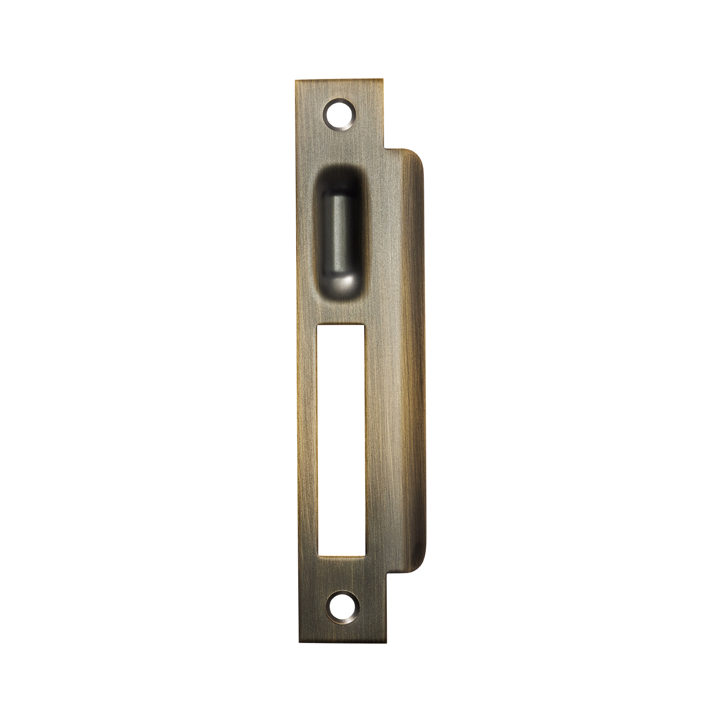 Momo Roller Mortice Lock Right Hand Strike Plate Dark Brushed Brass