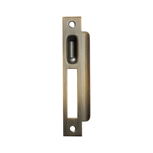 Momo Roller Mortice Lock Right Hand Strike Plate Dark Brushed Brass