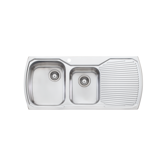 Monet 1 & 3/4 Bowl Topmount Sink with Drainer