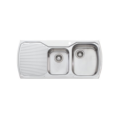 Monet 1 & 3/4 Bowl Topmount Sink with Drainer