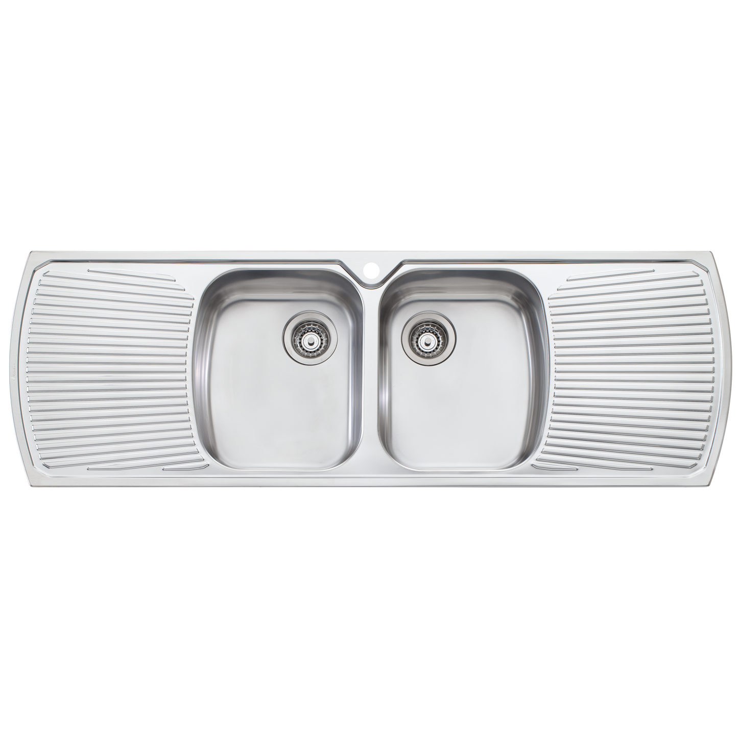 Monet Double Bowl Topmount Sink with Double Drainer