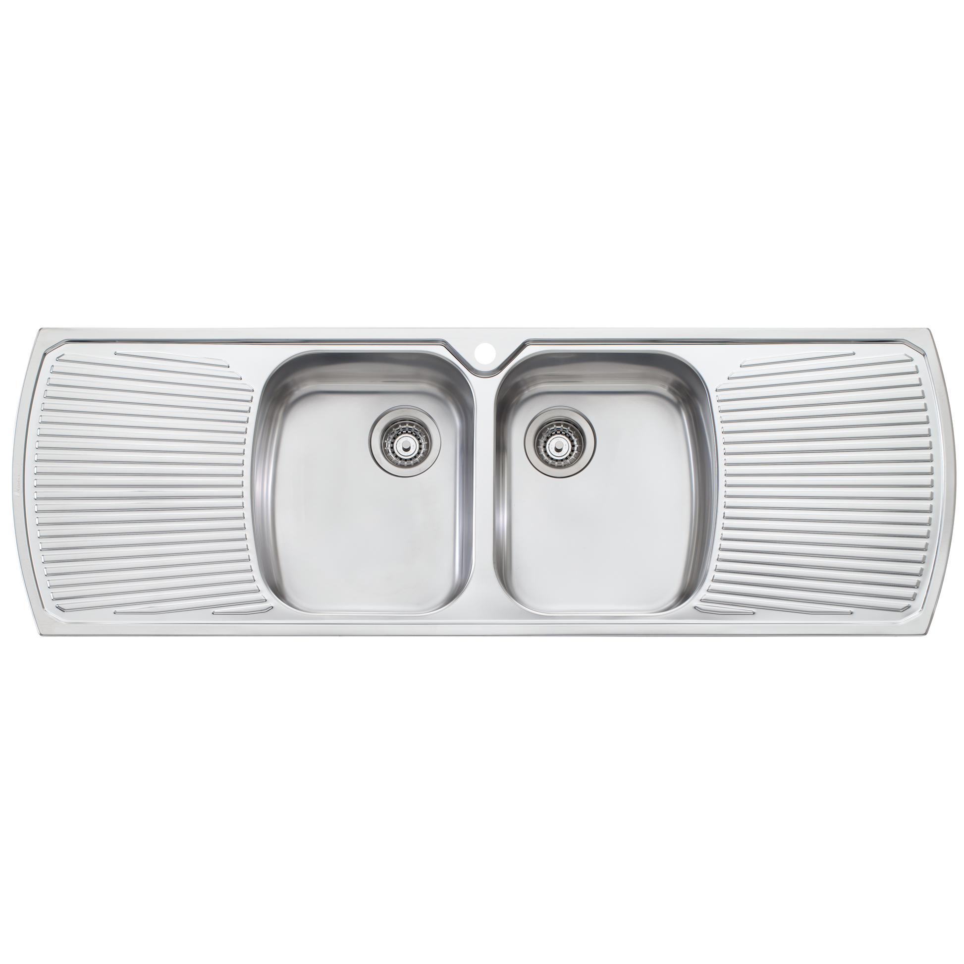 Monet Double Bowl Topmount Sink with Double Drainer