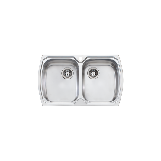 Monet Double Bowl Topmount Sink