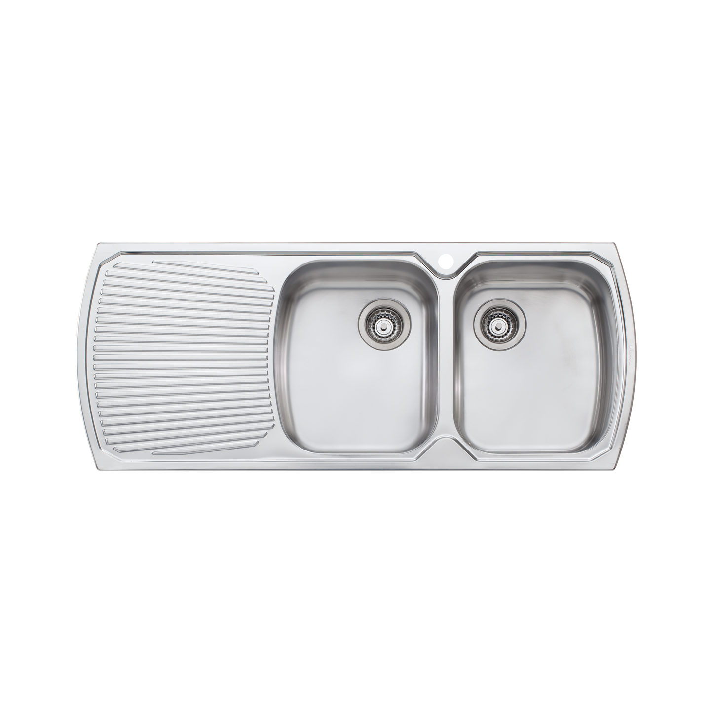 Monet Double Bowl Topmount Sink with Drainer