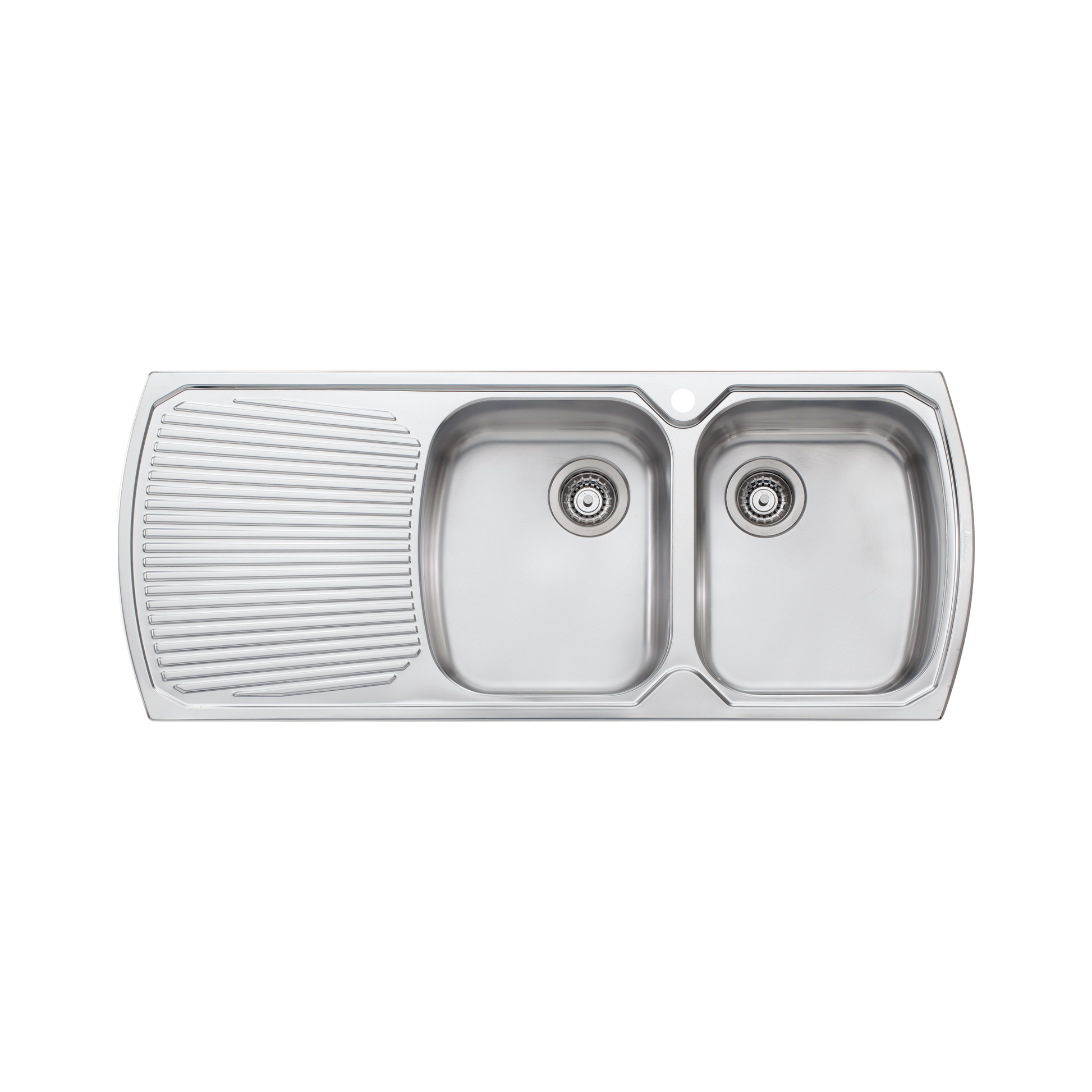Monet Double Bowl Topmount Sink with Drainer