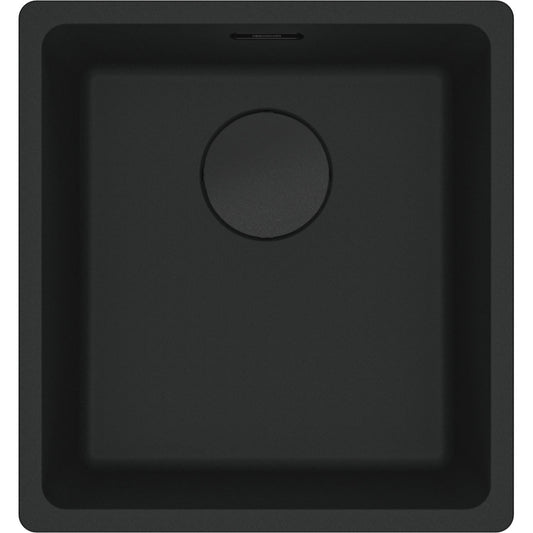 Franke Maris Granite Single Bowl, 370mm, Undermount, Matte Black