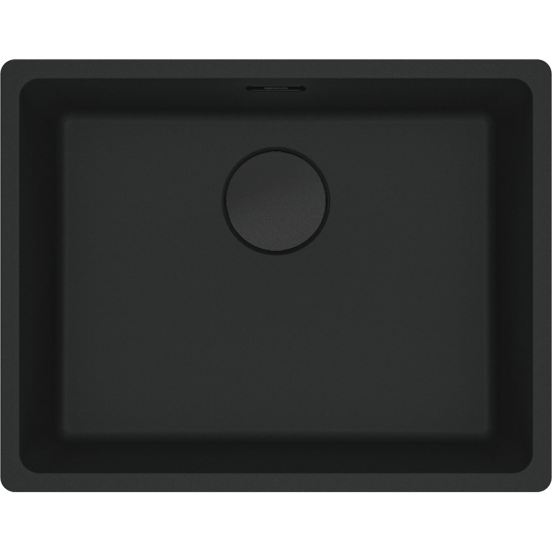 Franke Maris Granite Single Bowl 520mm Undermount Matte Black