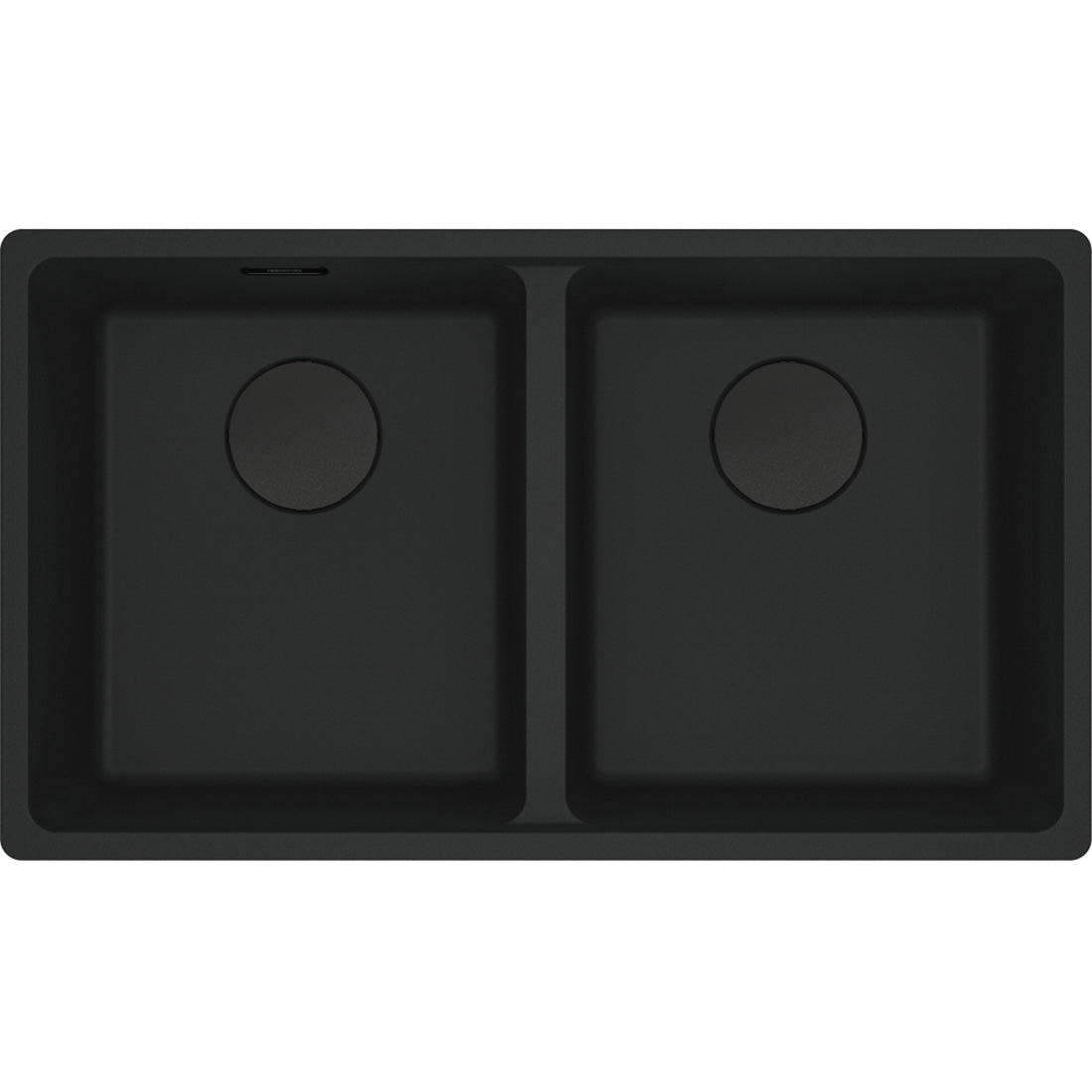 Franke Maris Granite Double Bowl Sink, 350-350mm Topmount, Matte Black