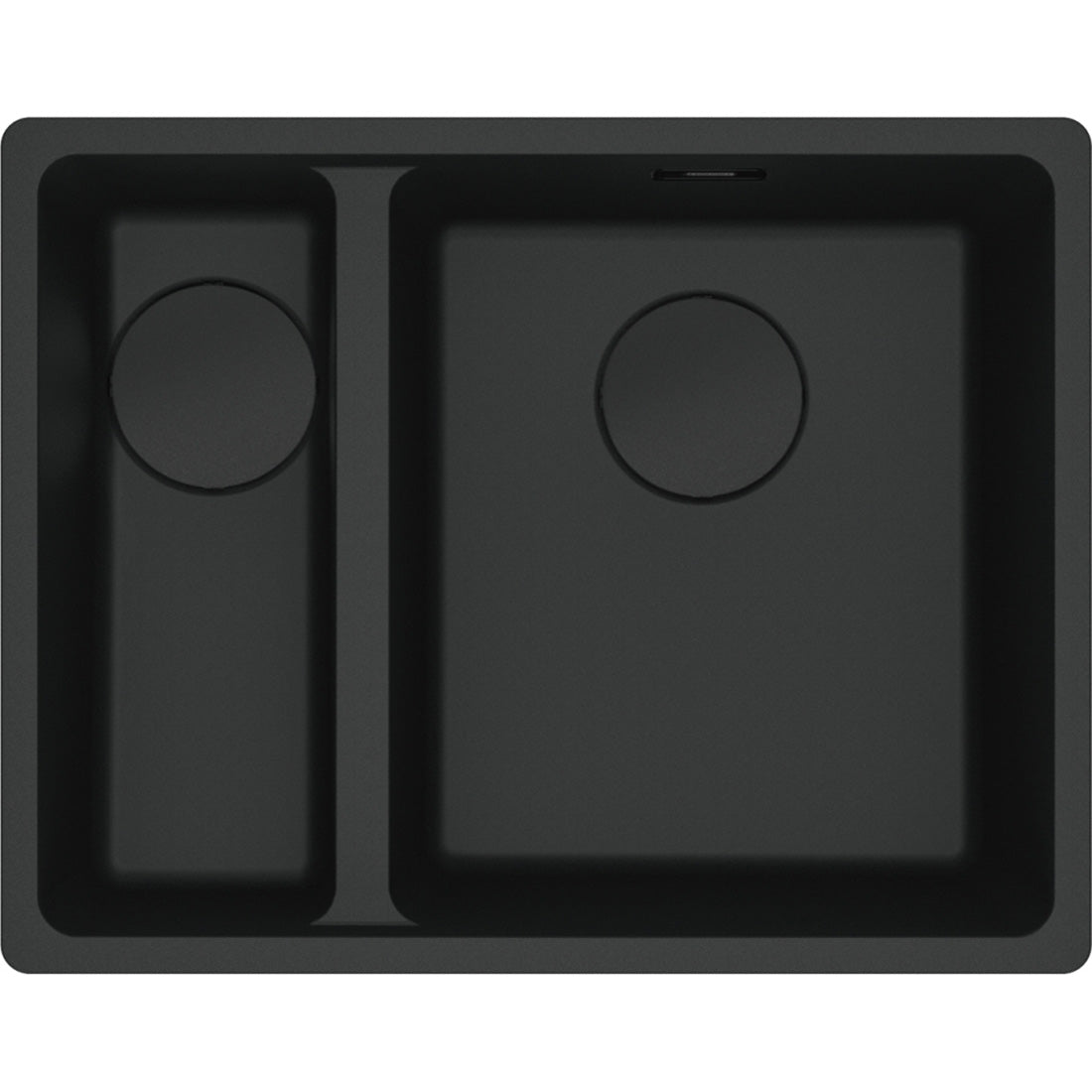 Franke Maris Granite One and a Half Bowl, 340-150mm, Topmount, Left Hand, Matte Black
