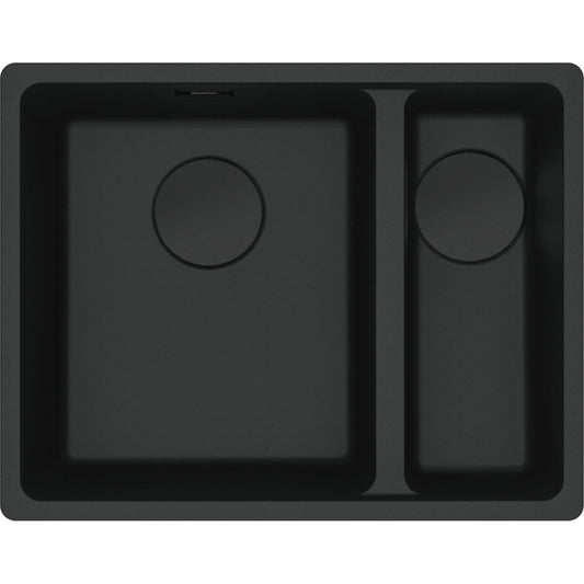 Franke Maris Granite One and a Half Bowl, 340-150mm, Topmount, Right Hand, Matte Black