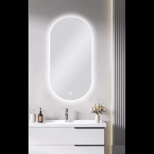 450 X 900MM PILL SHAPE CARYSIL LED MIRROR