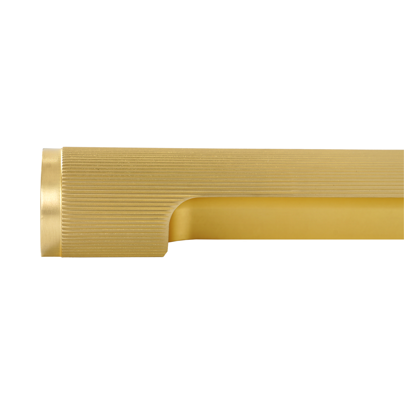 Momo Manhattan Pull Handle 160mm in Brushed Satin Brass (2)