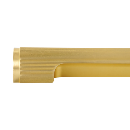 Momo Manhattan Pull Handle 160mm in Brushed Satin Brass (2)