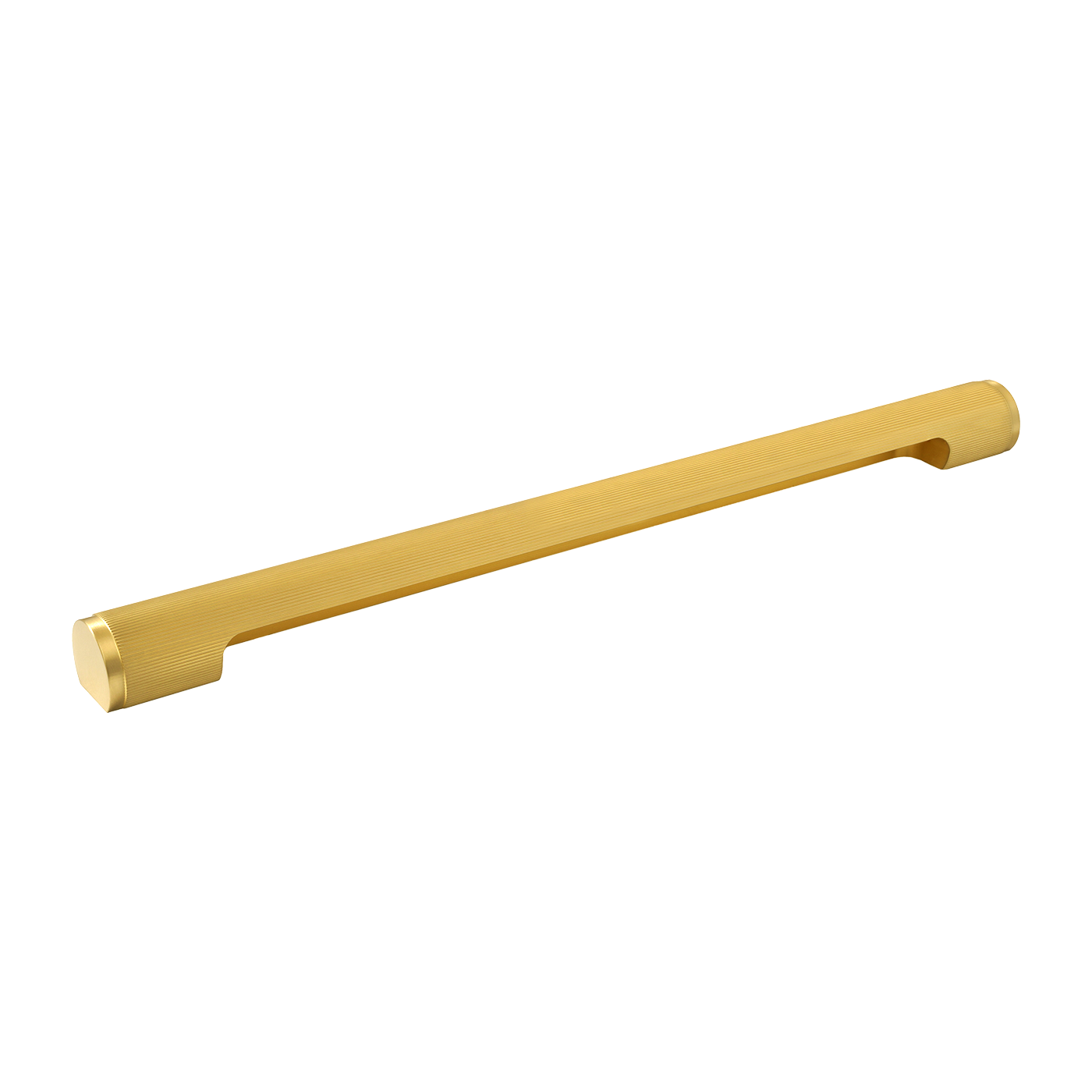 Momo Manhattan Pull Handle 320mm in Brushed Satin Brass