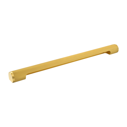 Momo Manhattan Pull Handle 320mm in Brushed Satin Brass