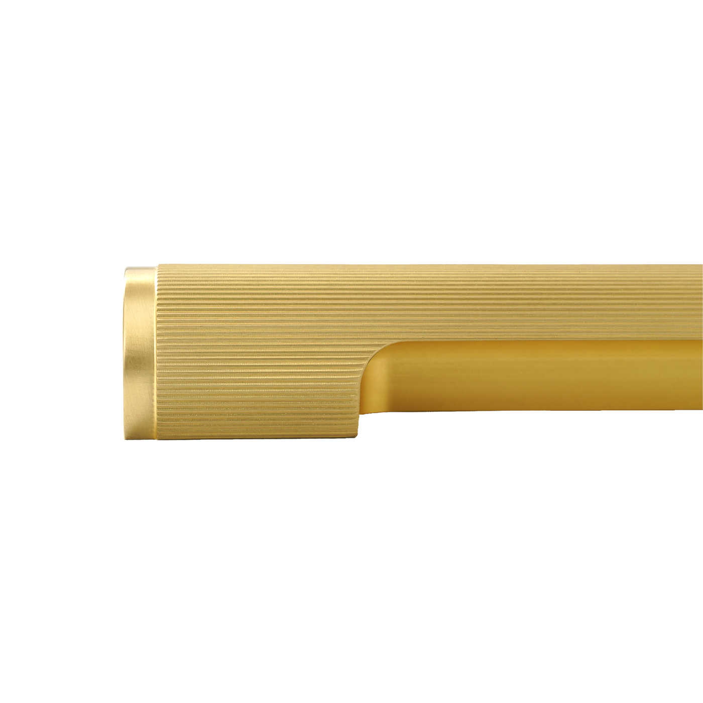 Momo Manhattan Pull Handle 320mm in Brushed Satin Brass (2)