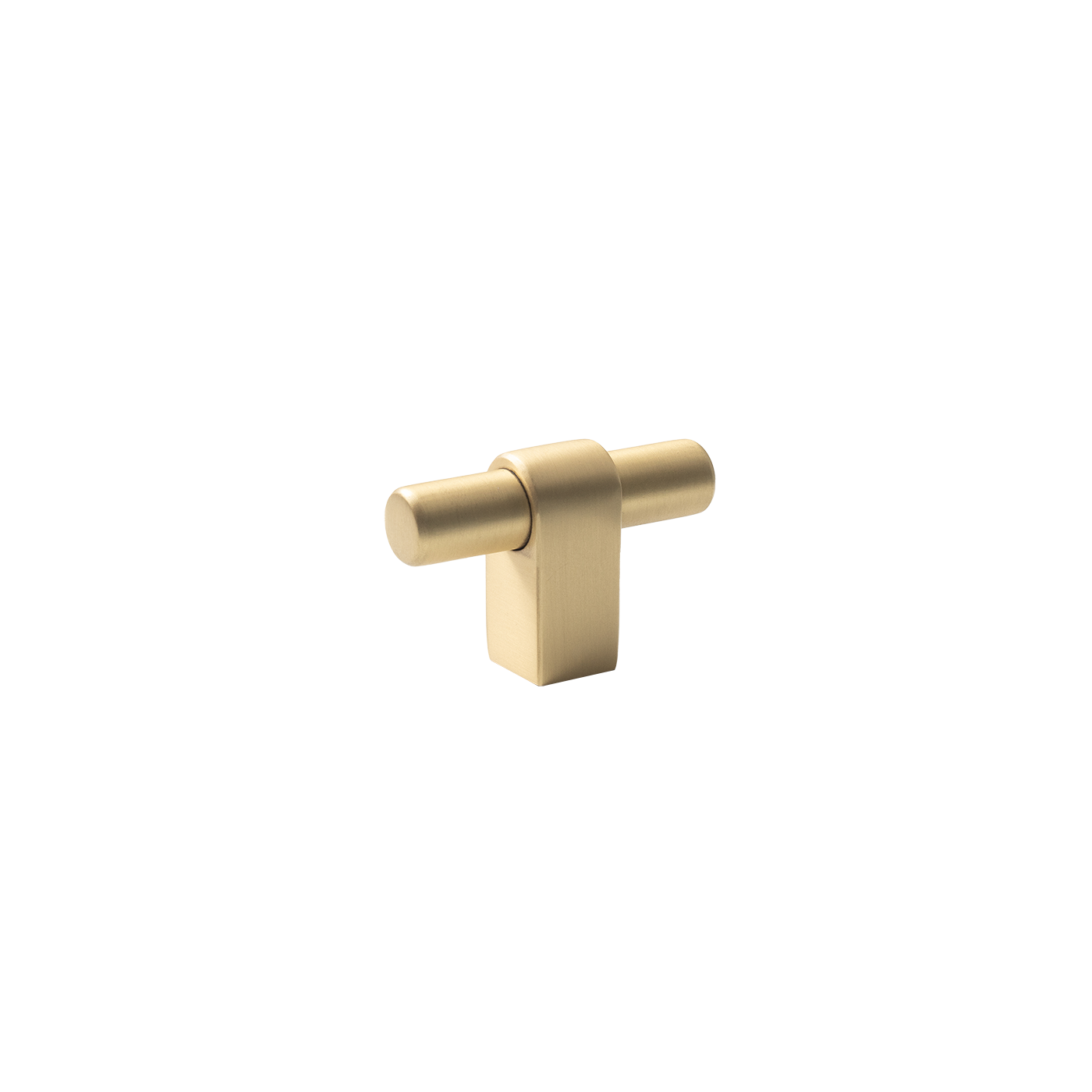 Momo Maida T Knob 52mm in Brushed Satin Brass