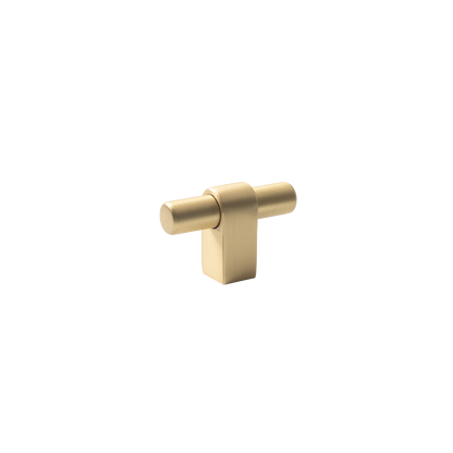 Momo Maida T Knob 52mm in Brushed Satin Brass