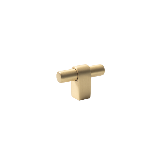 Momo Maida T Knob 52mm in Brushed Satin Brass