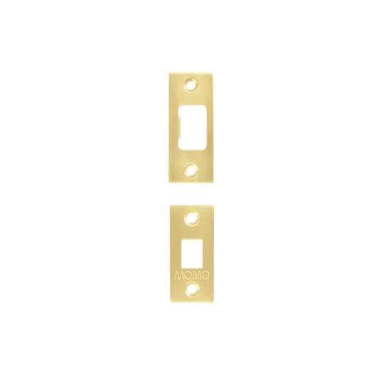Momo Tubular Lock Bolt Accessories Set with Screws Brushed Satin Brass