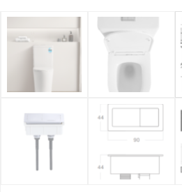 Vivid T-2026 Toilet Suite